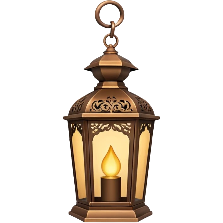 decorative lantern hanging by hook/chain emoji