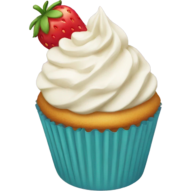 strawberry cupcake emoji