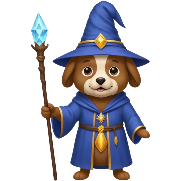 Dog wizard emoji