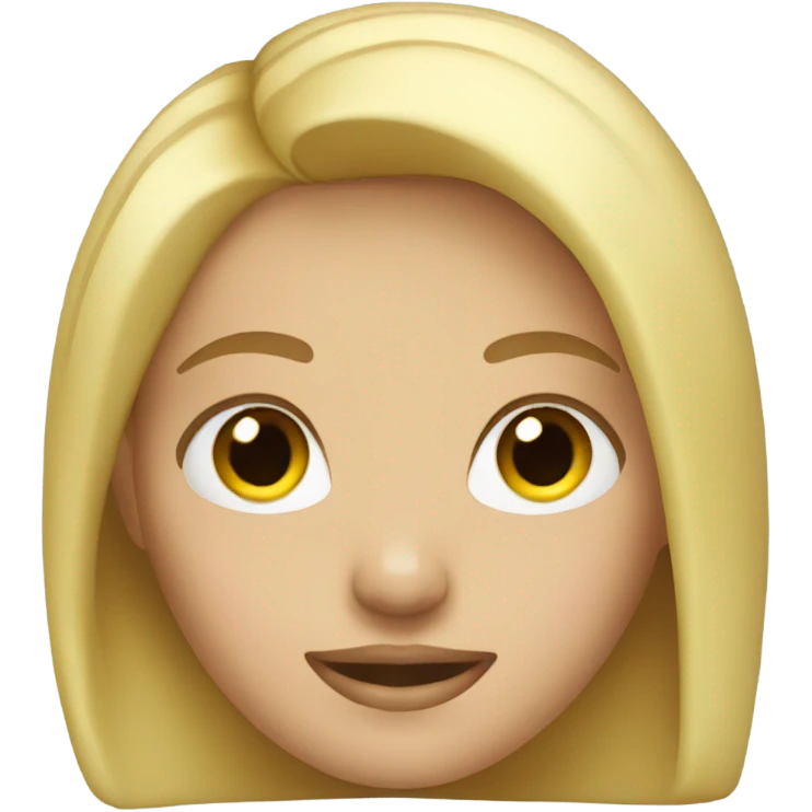 a blonde hair girl emoji