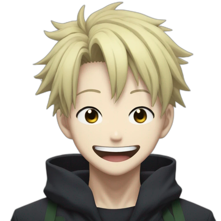 Satoru gojo from jujutsu kaisen laugh emoji