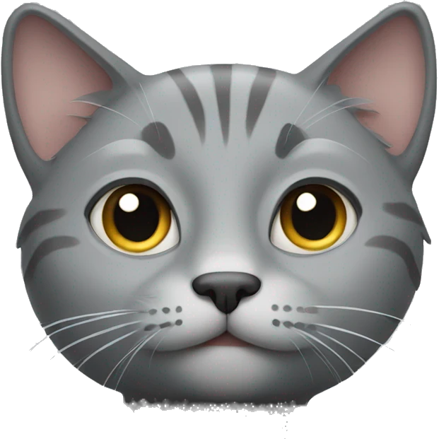 Gray cat emoji