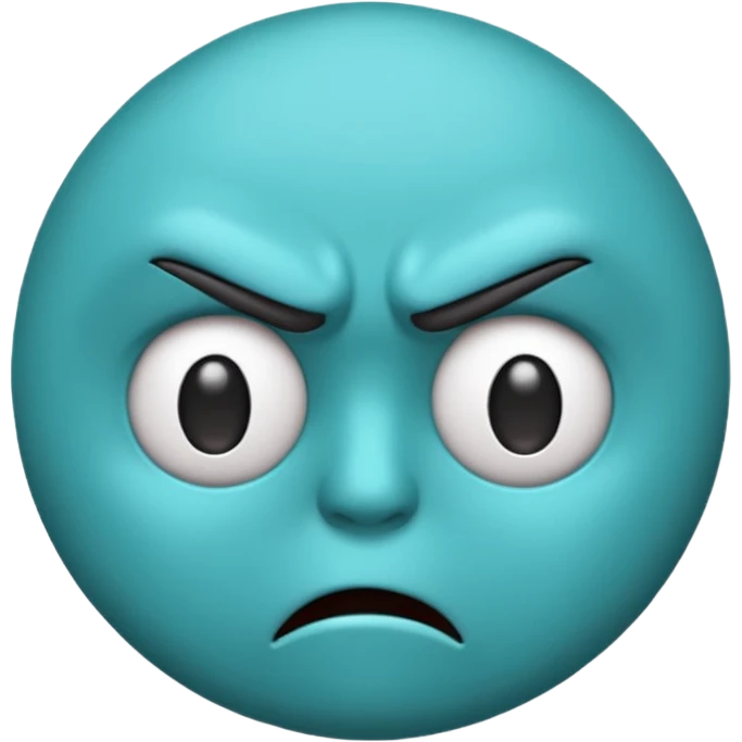 Blue emoji angry  emoji
