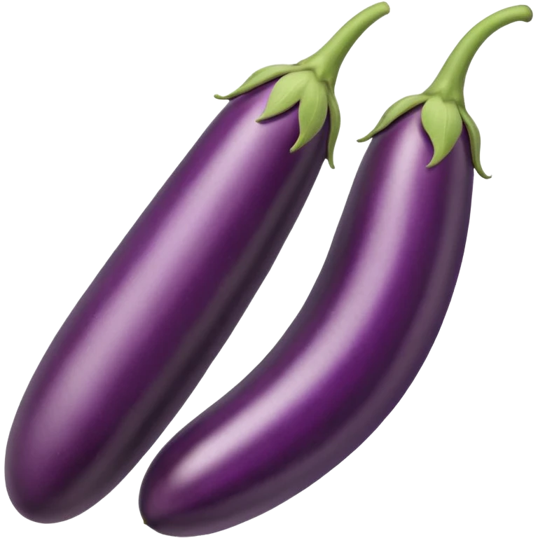 very long and thin straight eggplant emoji