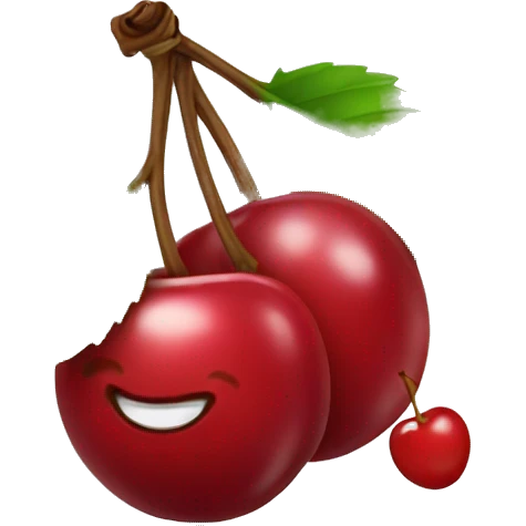 Cute cherries emoji