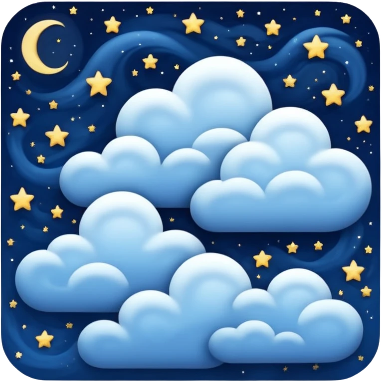 starry night sky, dreams emoji