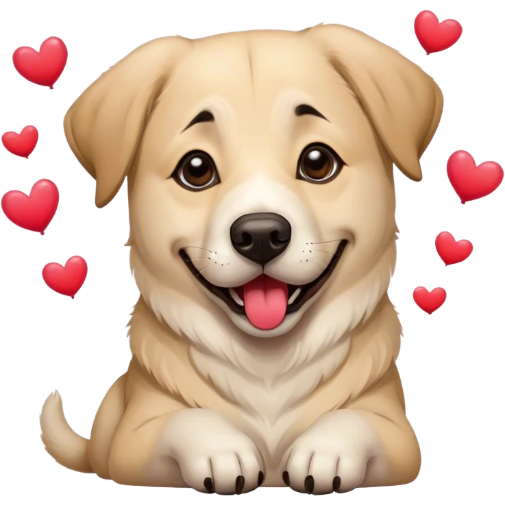 Anatolian shepherd happy Valentine’s Day emoji