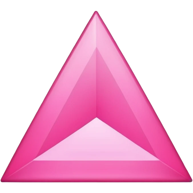 shiny pink triangle emoji