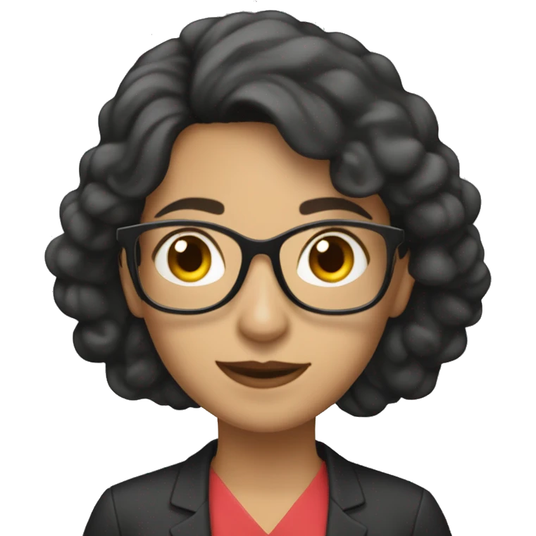 profesora morena recordando emoji