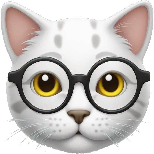 Cat glasses  emoji