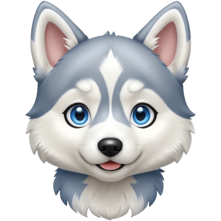 playful husky puppy emoji