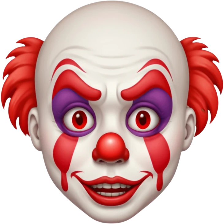 Wailing clown emoji