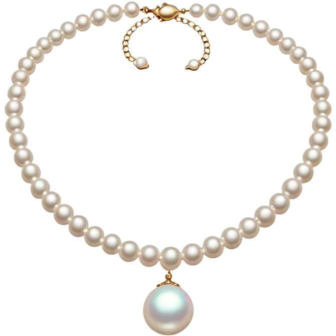 pearl necklace emoji