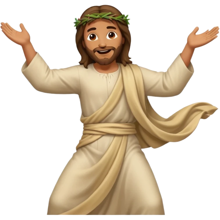 Jesus dancing emoji