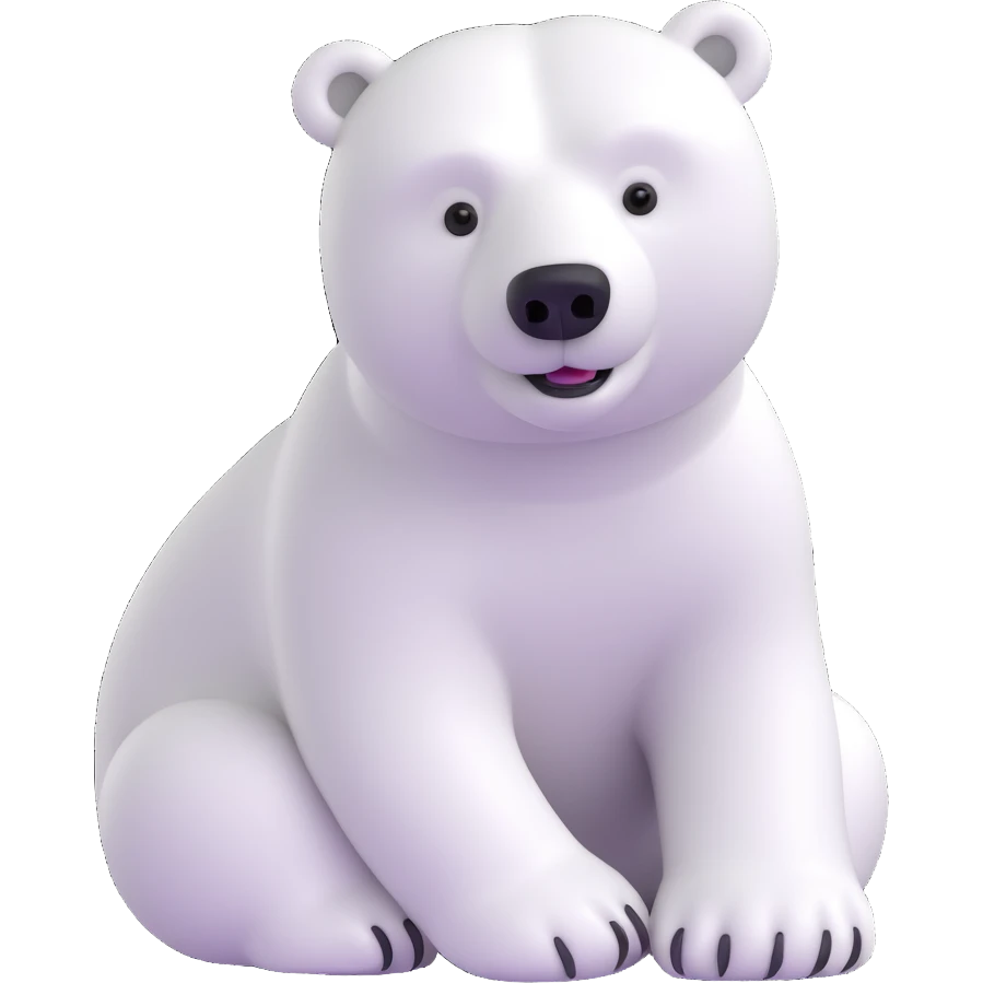 Polar bear emoji