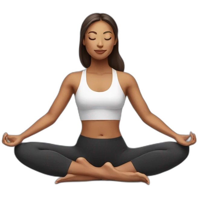 yoga woman emoji