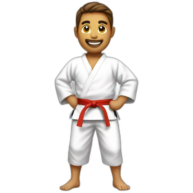 karate-winner-male with medal gold emoji