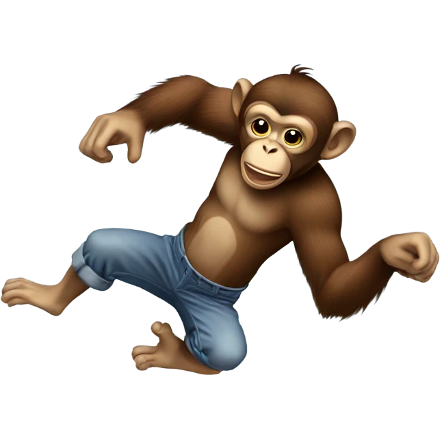Breakdancing Monkey emoji