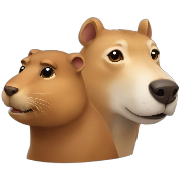 dog and capybara emoji