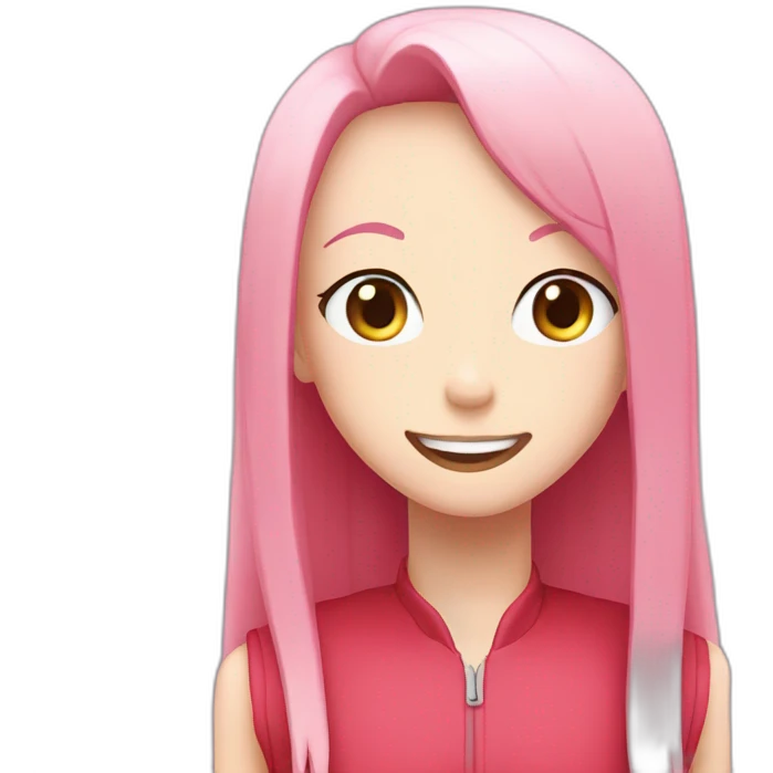 Zero two smiling emoji