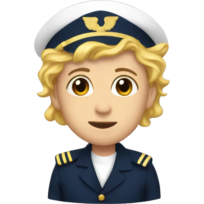 Navy heart emoji