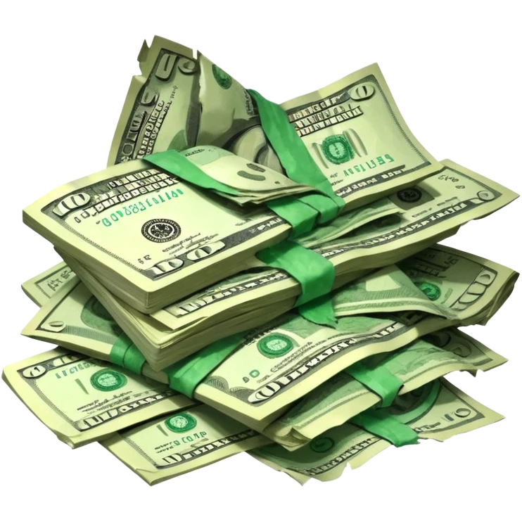 Falling value of the dollar emoji