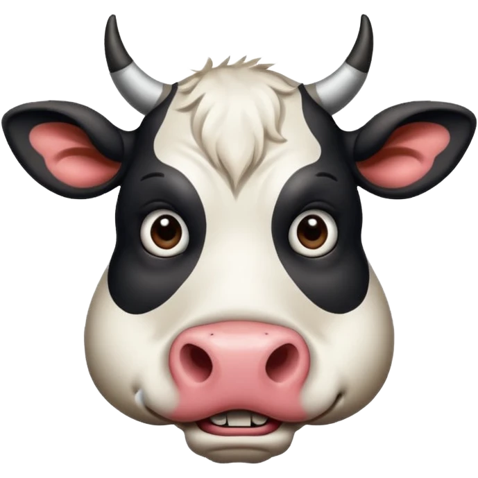 tattooed-scary-looking-cow-with-heavy-face-tattoes emoji