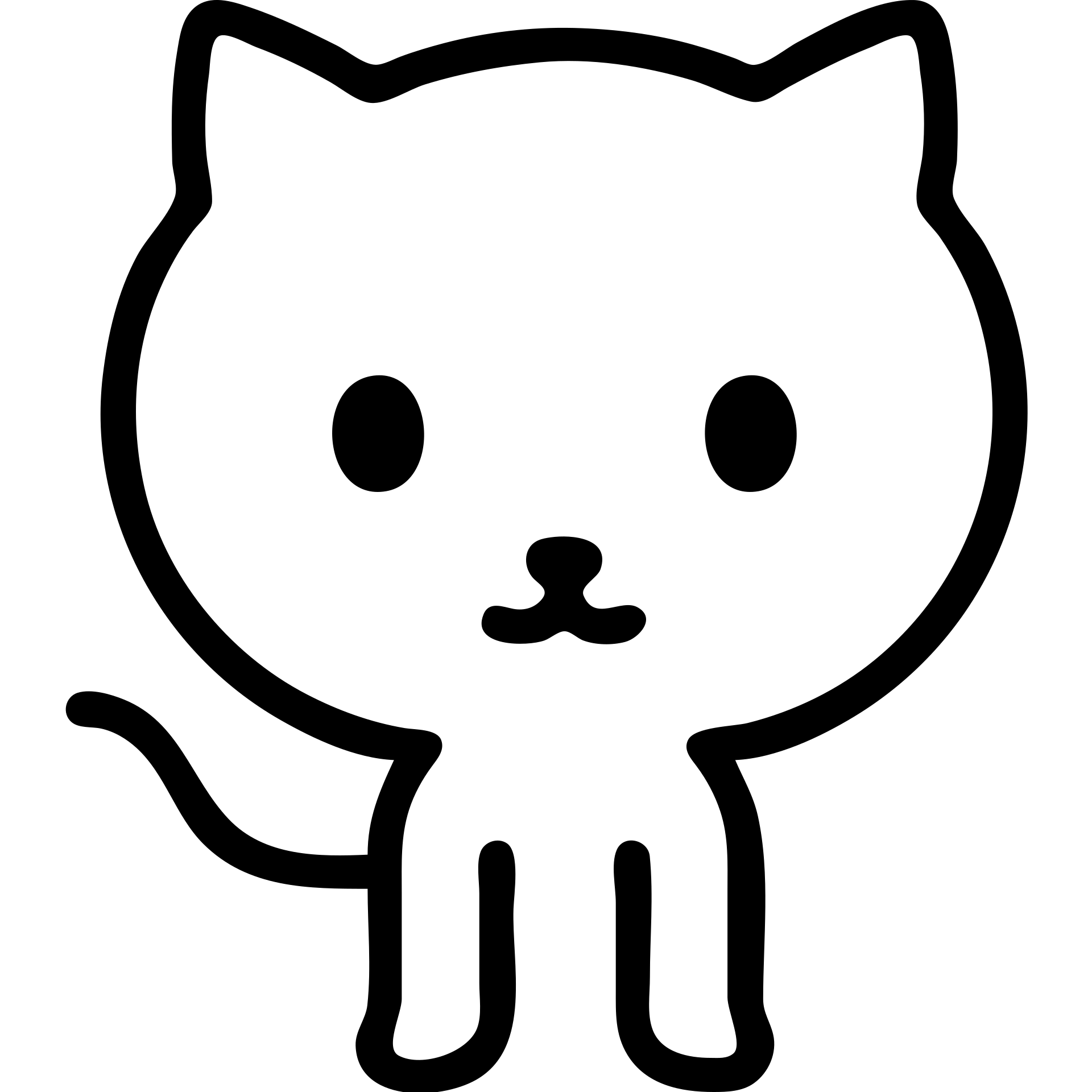 github icon simple black outline emoji