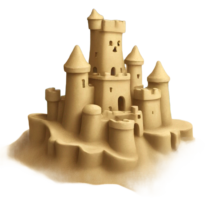 Sandcastle emoji