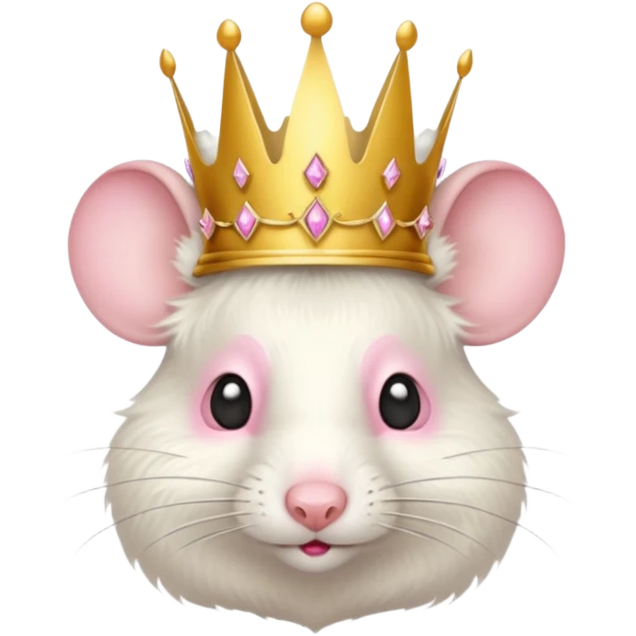 mouse wearing crown emoji
