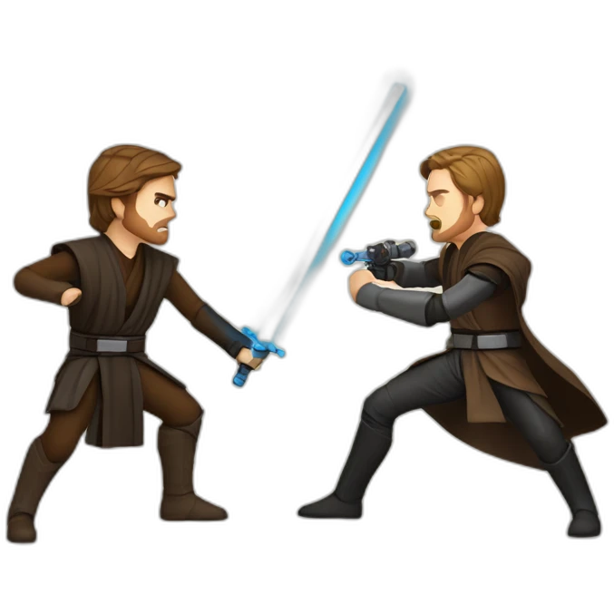 Anakin vs obi-wan battle emoji