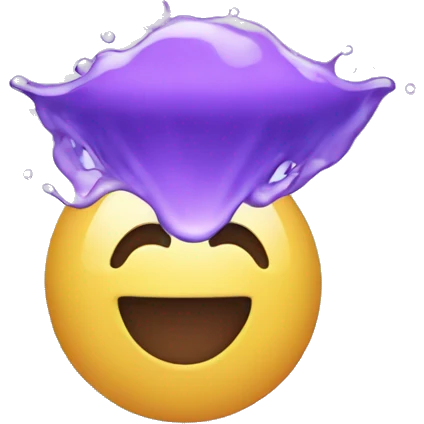 Purple Spreading Water emoji