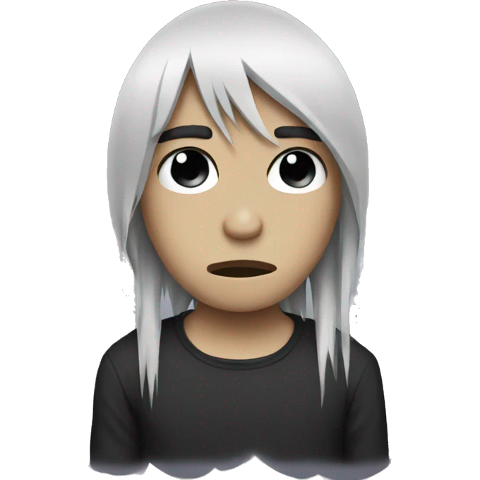 Sad emo emoji