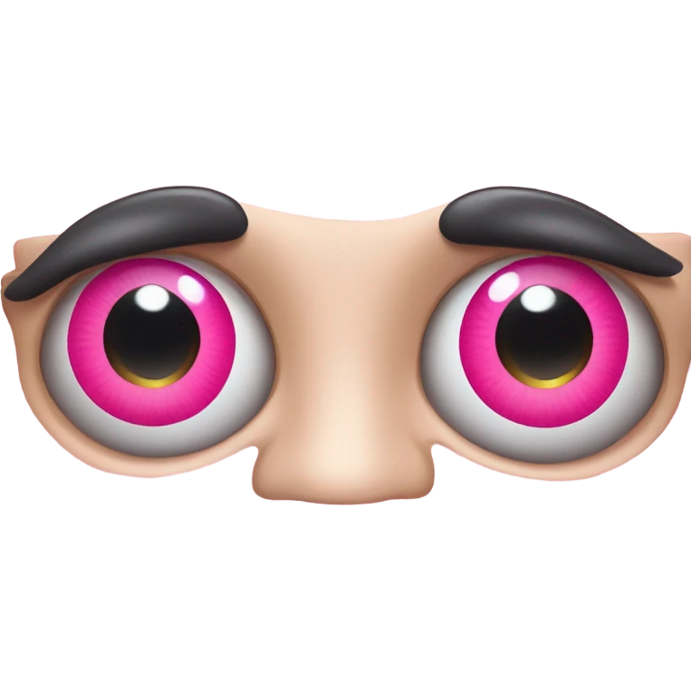 pink heart eyes emoji