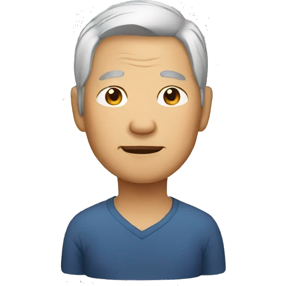 older asian man emoji
