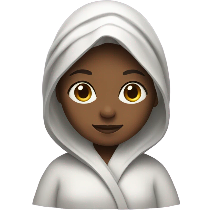 A girl in a robe  emoji