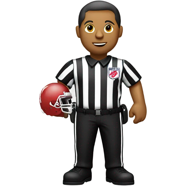 ref in Kansas City chiefs uniform emoji