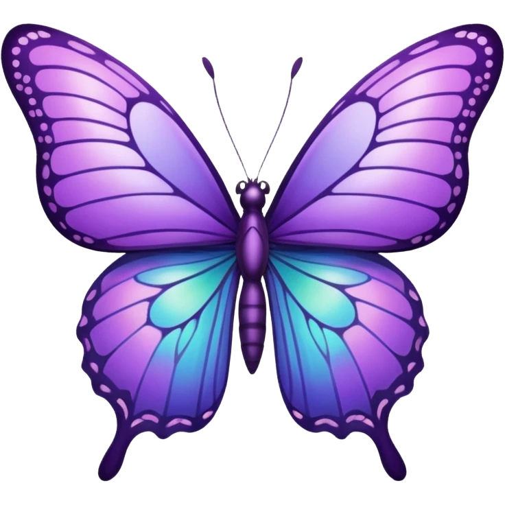 A purple butterfly emoji