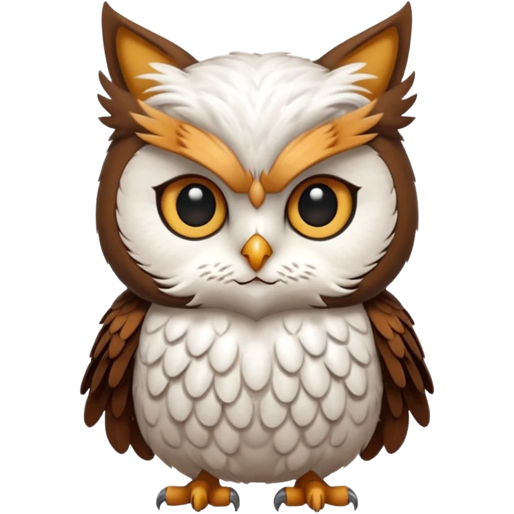 Make a cat owl emoji