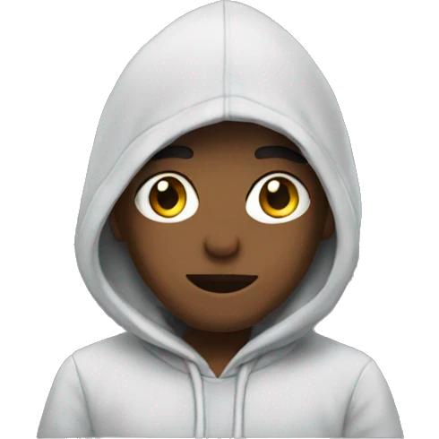 Me wearing a hoodie emoji