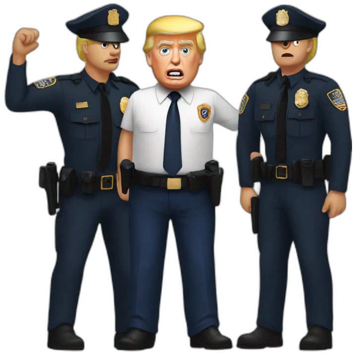 trump-getting-arrested emoji
