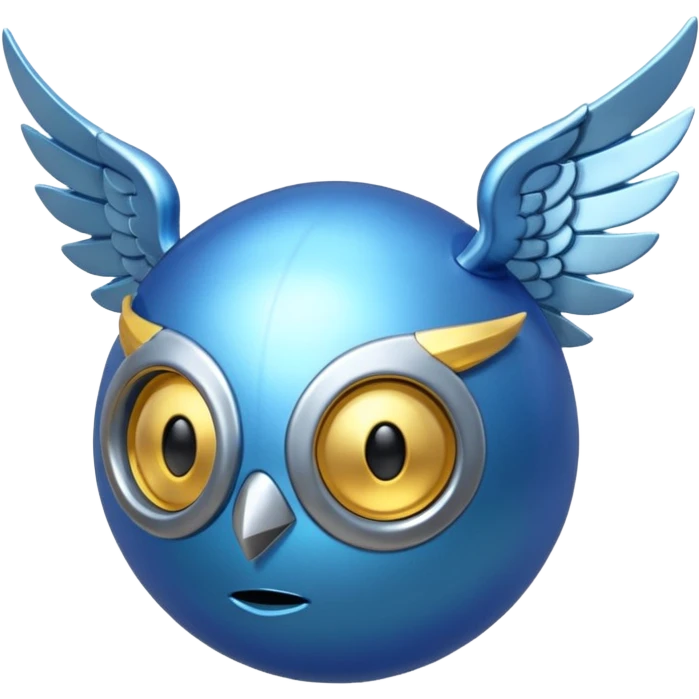 Blue snitch emoji