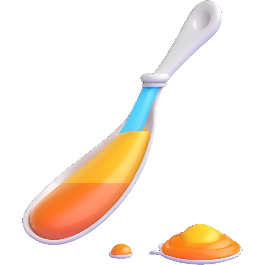 liquid medicine in a measuring spoon emoji