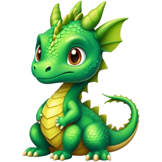 Head Baby dragon emoji