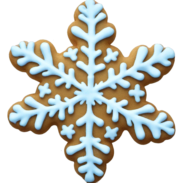 Snowflake cookie emoji