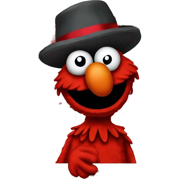Gangster Elmo emoji
