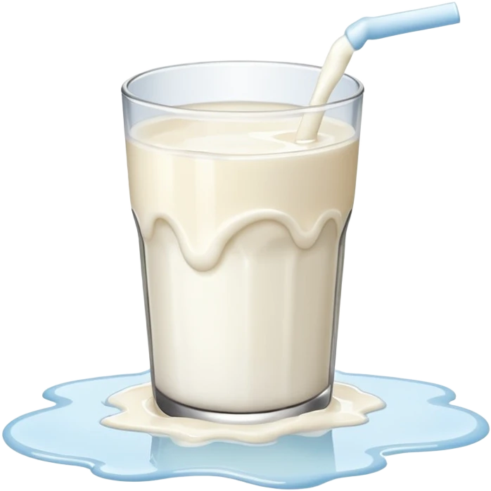  glass of milk spill on floor emoji