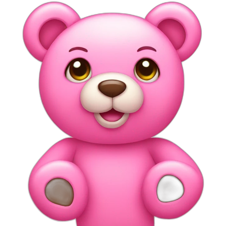 Pink Teddy Bear emoji