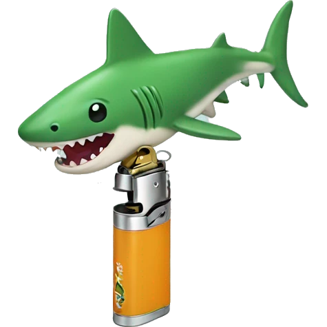 weed shark  Lighter  emoji