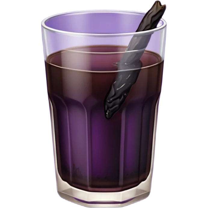 prune juice with prunes on the side emoji